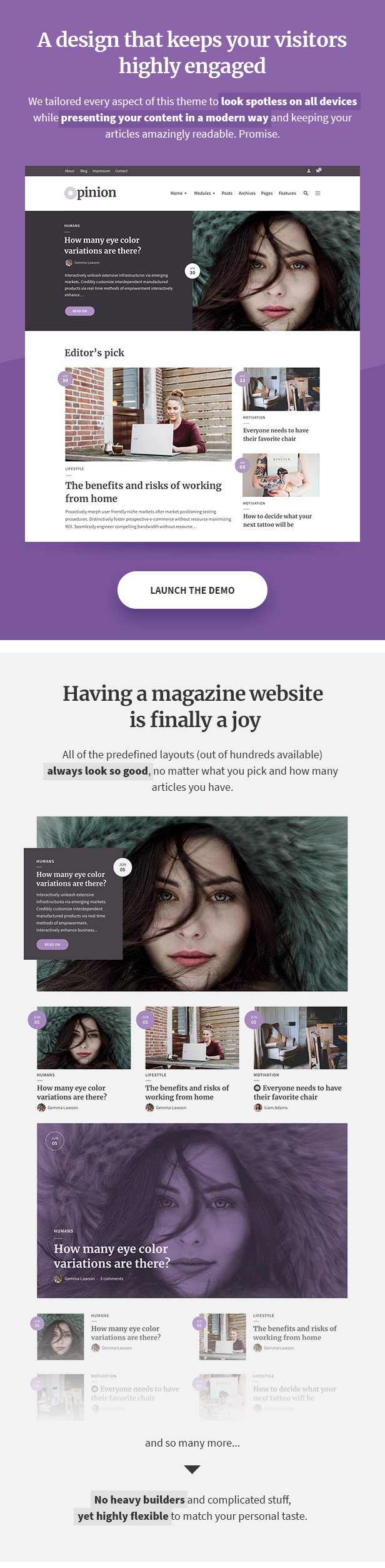 Original - Modern News & Magazine Style WordPress Theme