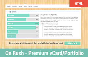 Premium vCard/Portfolio Template
