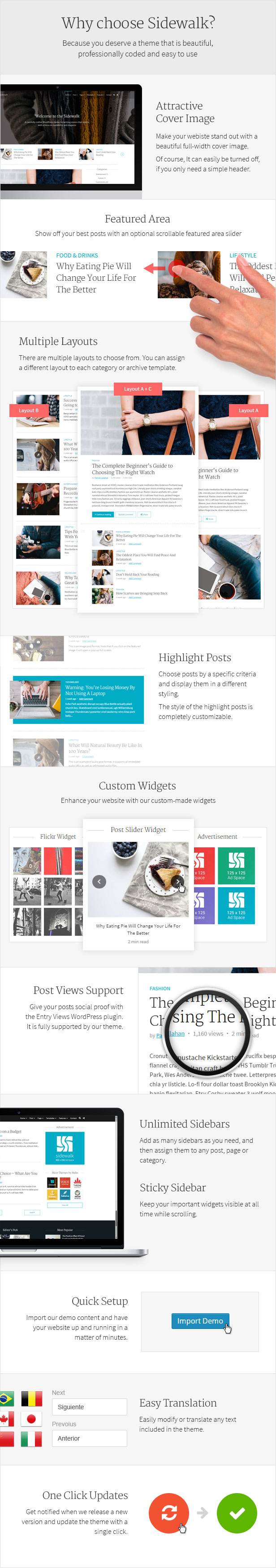Sidewalk - Elegant Personal Blog WordPress Theme