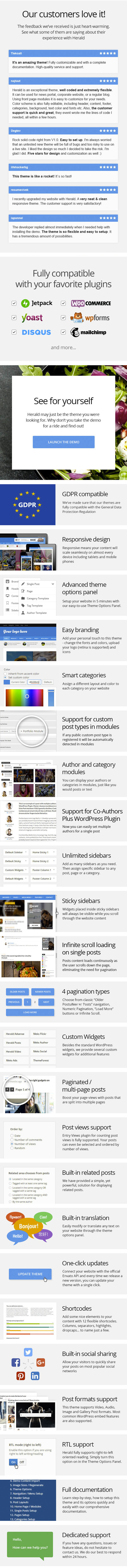 Herald - Portal de noticias y tema de WordPress para revistas